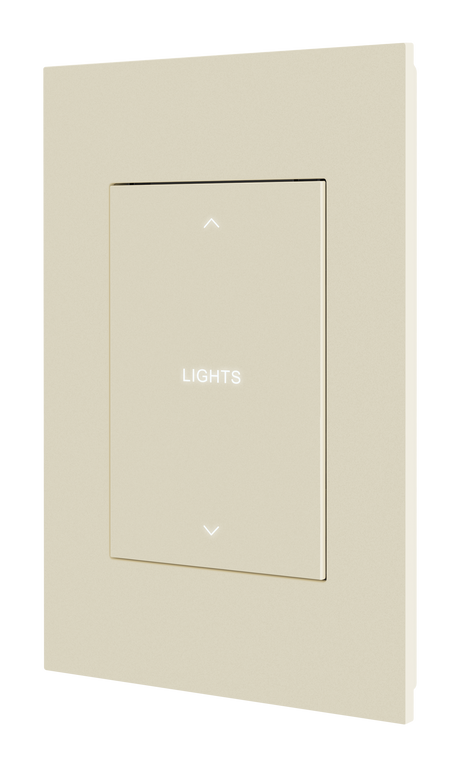Crestron HZ2-DIMUEX-A-ENGRAVED – Horizon 2 In-Wall Universal Phase Dimmer, infiNET EX, 120 VAC, Almond, Custom Engraved Lighting Controls Crestron