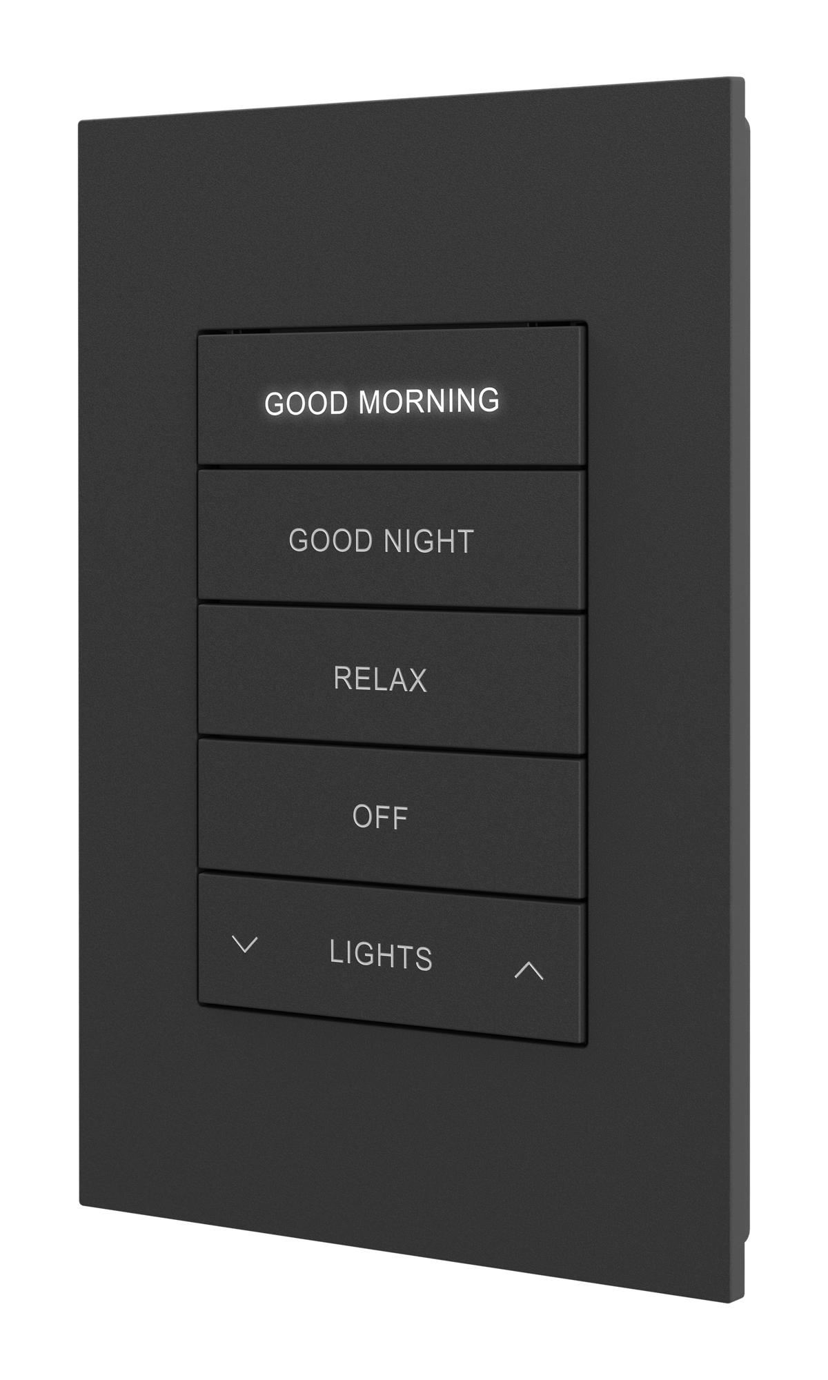 Crestron HZ2-DIMUEX-B – Horizon 2 Universal Phase In-Wall Dimmer, infiNET EX, 120 VAC, Black, Custom Engraved Lighting Controls Crestron