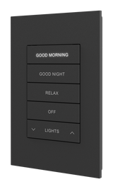 Crestron HZ2-DIMUEX-B – Horizon 2 Universal Phase In-Wall Dimmer, infiNET EX, 120 VAC, Black, Custom Engraved Lighting Controls Crestron