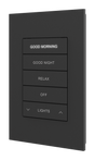 Crestron HZ2-DIMUEX-B – Horizon 2 Universal Phase In-Wall Dimmer, infiNET EX, 120 VAC, Black, Custom Engraved Lighting Controls Crestron