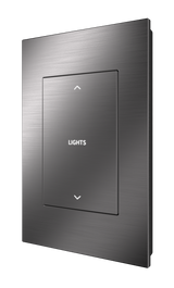 Crestron HZ2-DIMUEX-DRK-NKL – Horizon 2 Universal Dimmer, infiNET EX, Dark Nickel, Engraved Crestron