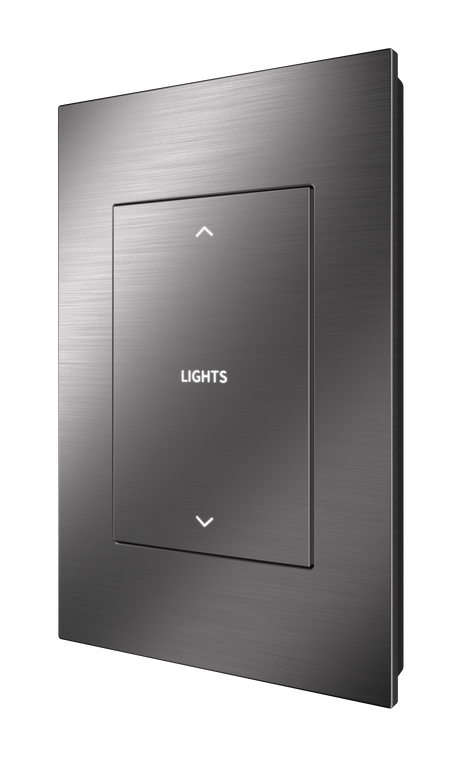 Crestron HZ2-DIMLVEX-DRK-NKL – Horizon 2 0-10V In-Wall Dimmer, infiNET EX, Dark Nickel, Custom Engraved Lighting Controls Crestron