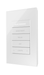 Crestron HZ2-DIMUEX-GLASS-W – In-Wall Universal Phase Dimmer, infiNET EX, 120V, White Glass, Engraved Lighting Controls Crestron