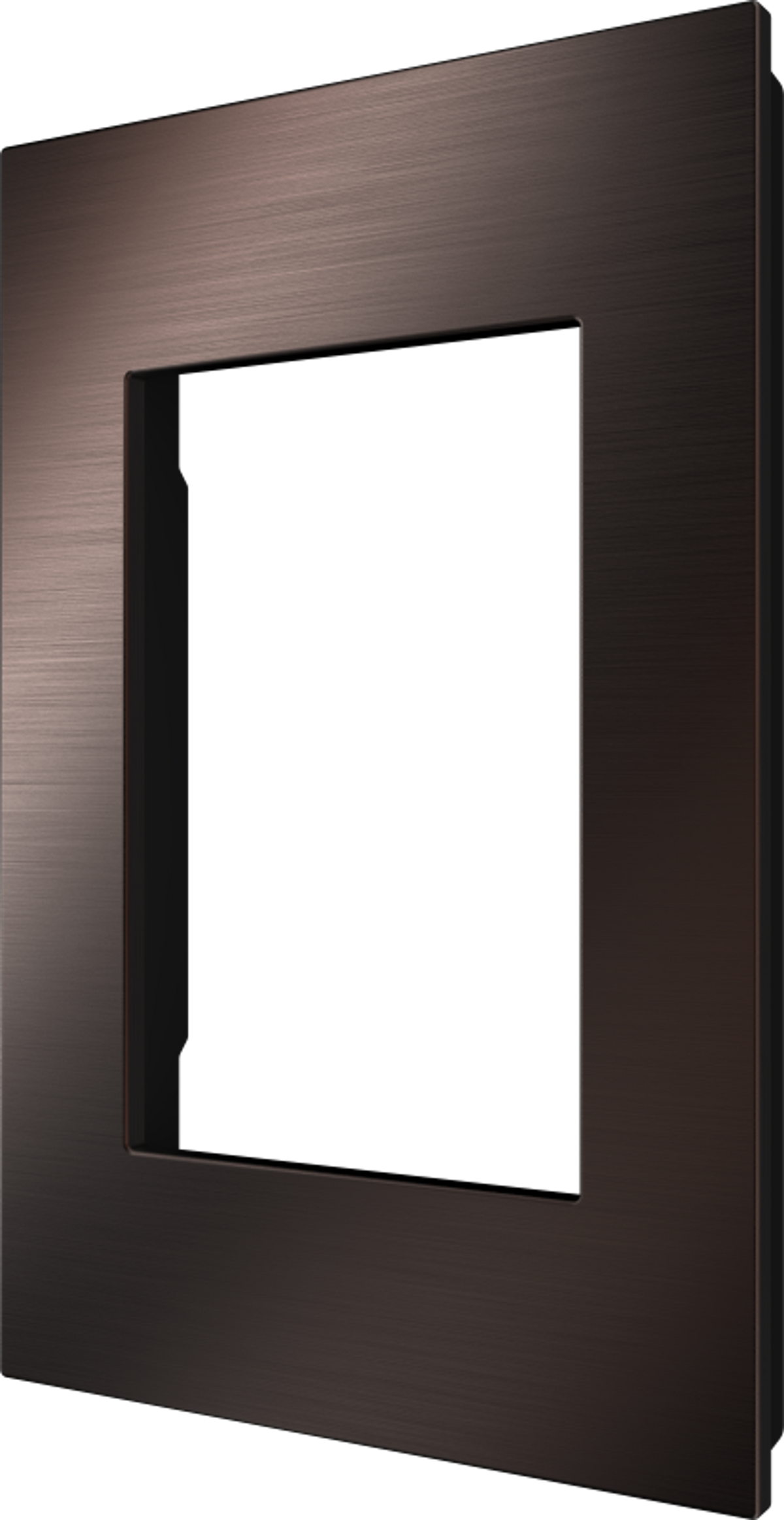 Crestron HZ2-FP-G1-B-DRK-BRZ – Horizon 2 Faceplate, 1-Gang, Dark Bronze with Black Rear Lighting Controls Crestron