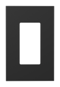 Crestron HZ2-FP-G1-D1-B – Horizon 2 Faceplate, 1-Gang, 1-Decorator, Black Lighting Controls Crestron