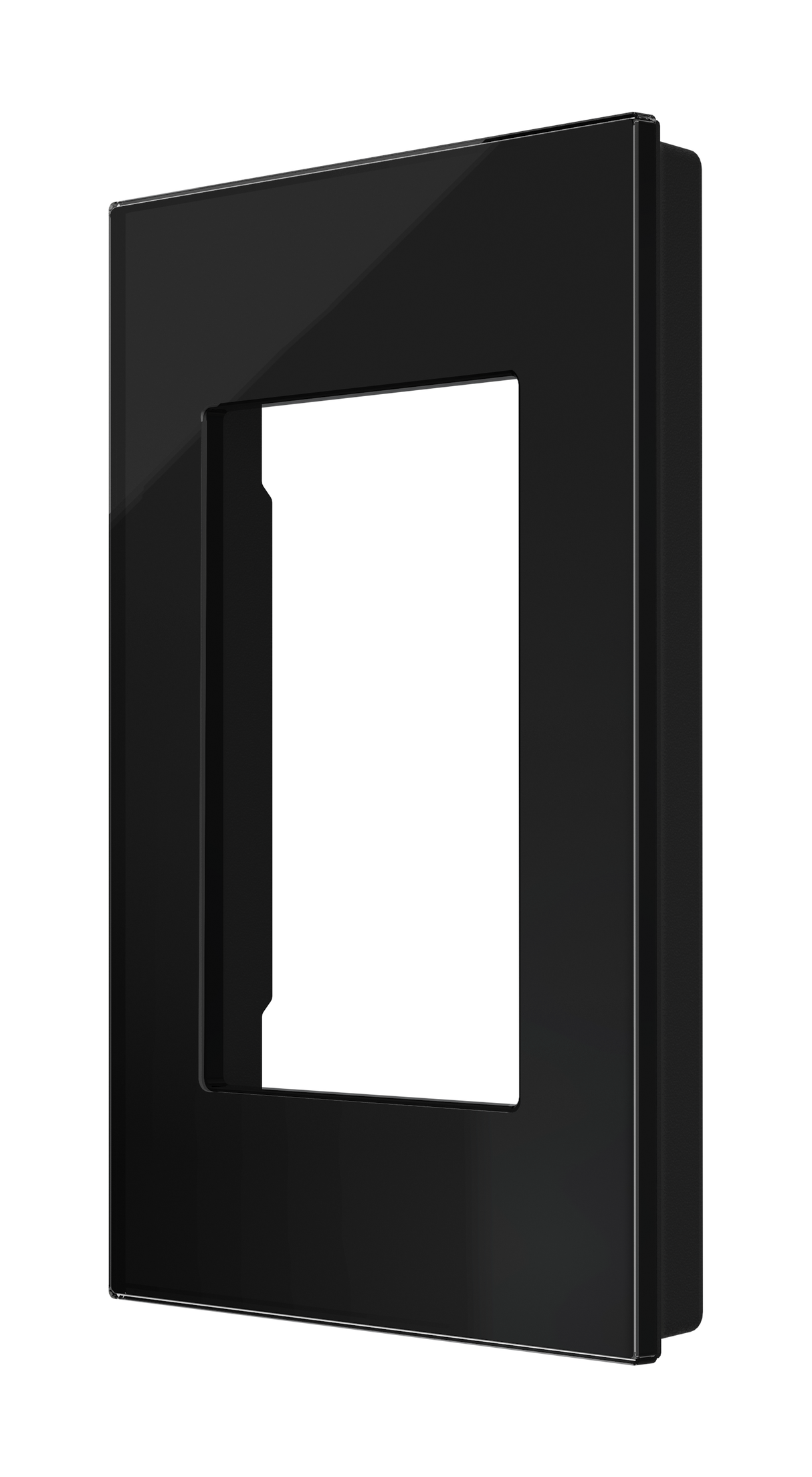 Crestron HZ2-FP-G1-GLASS-B – Horizon 2 1-Gang Faceplate, Glass Black Crestron
