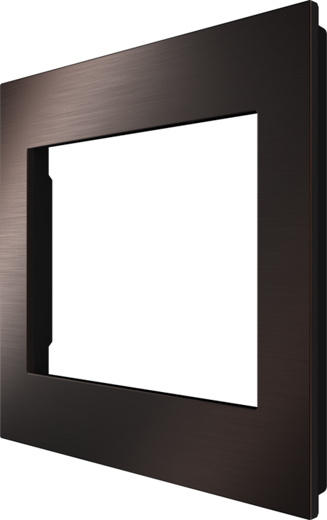 Crestron HZ2-FP-G2-B-DRK-BRZ – Horizon 2 2-Gang Faceplate, Dark Bronze, Black Trim Accessories Crestron