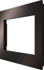 Crestron HZ2-FP-G2-B-DRK-BRZ – Horizon 2 2-Gang Faceplate, Dark Bronze, Black Trim Crestron