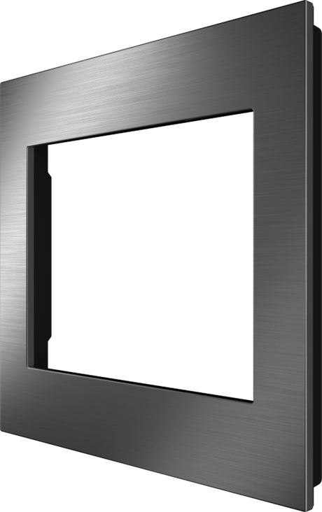 Crestron HZ2-FP-G2-B-DRK-NKL – Horizon 2 Faceplate, 2-Gang, Dark Nickel, Black Rear Lighting Controls Crestron