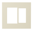 Crestron HZ2-FP-G2-D1-A – Horizon 2 Faceplate, 2-Gang, 1-Decorator, Almond Lighting Controls Crestron