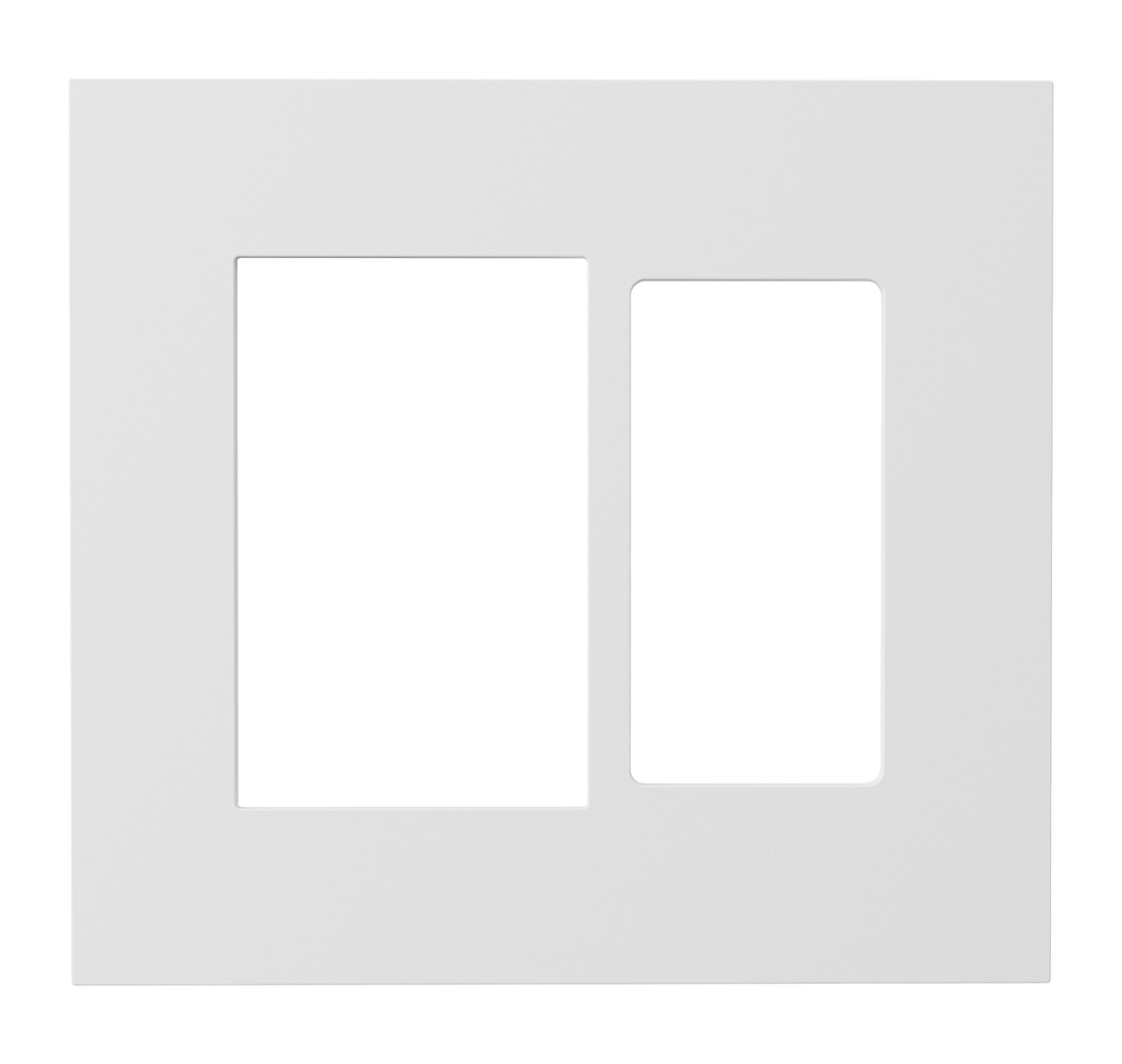 Crestron HZ2-FP-G2-D1-W – Horizon 2 Faceplate, 2-Gang, 1-Decorator, White Lighting Controls Crestron