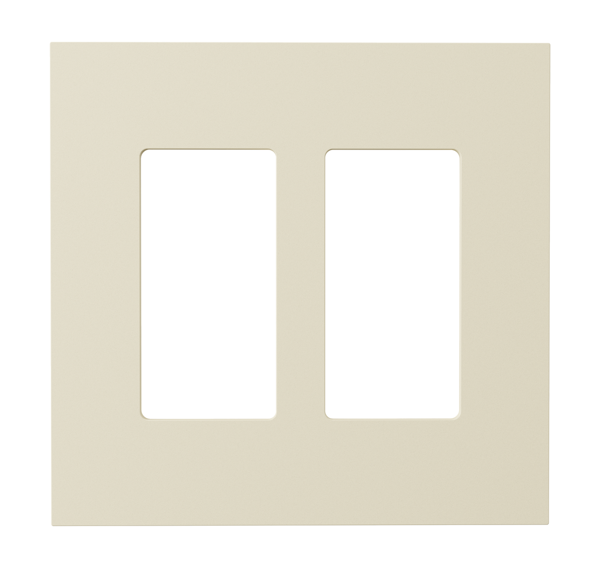 Crestron HZ2-FP-G2-D2-A – Horizon 2 2-Gang + 2 Decorator Openings Faceplate, Almond Crestron
