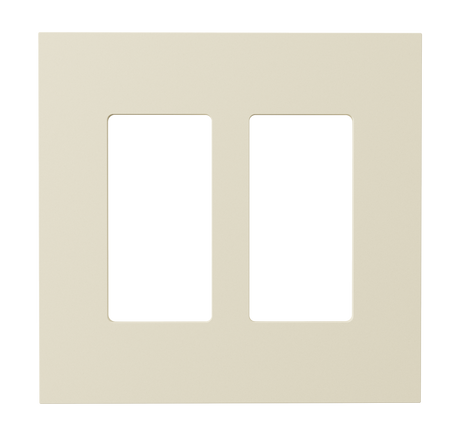 Crestron HZ2-FP-G2-D2-A – Horizon 2 2-Gang + 2 Decorator Openings Faceplate, Almond Accessories Crestron