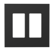 Crestron HZ2-FP-G2-D2-B – Horizon 2 Faceplate, 2-Gang, 2-Decorator, Black Crestron