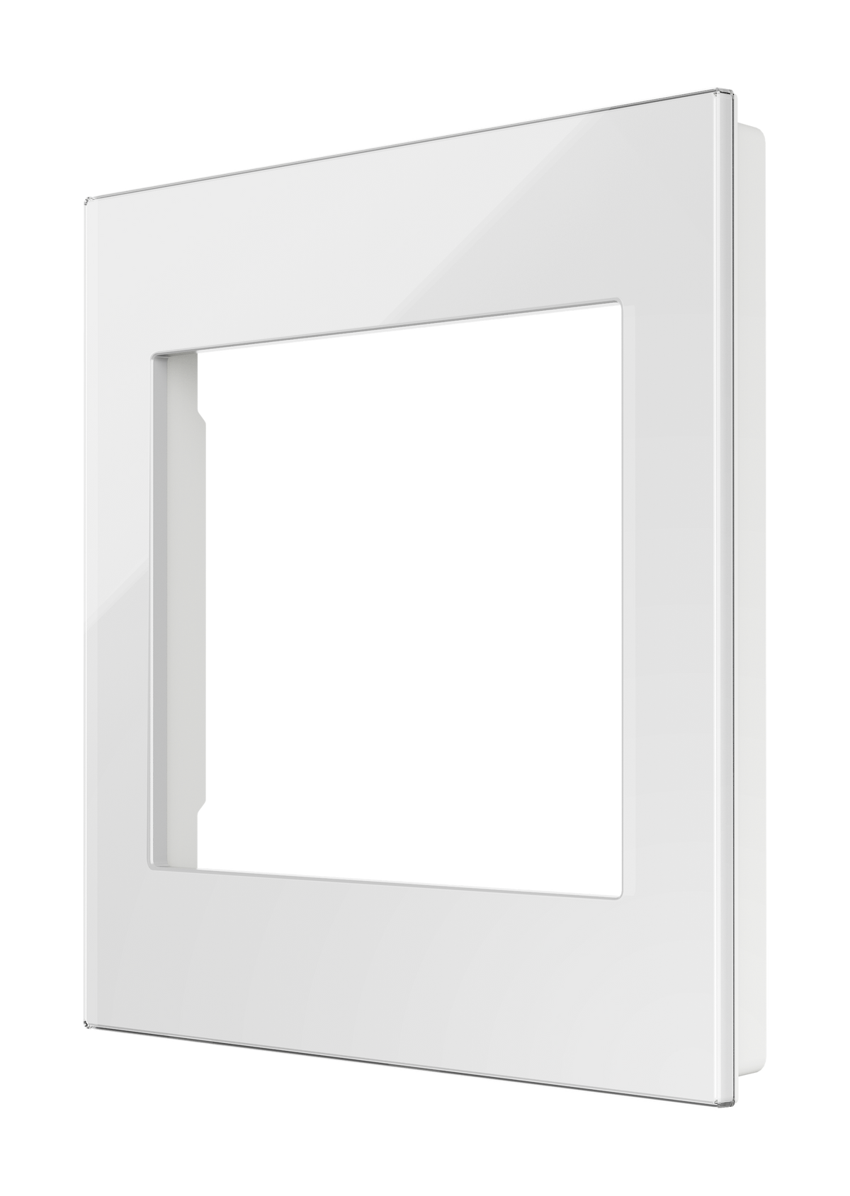 Crestron HZ2-FP-G2-GLASS-W – Horizon 2 Faceplate, 2-Gang, White Glass Lighting Controls Crestron