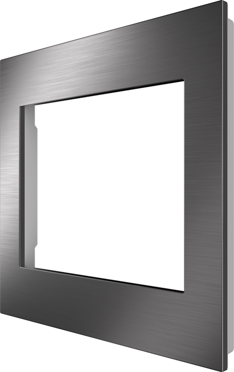 Crestron HZ2-FP-G2-W-DRK-NKL – Horizon 2 2-Gang Faceplate, Dark Nickel, White Trim Accessories Crestron