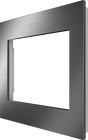 Crestron HZ2-FP-G2-W-DRK-NKL – Horizon 2 2-Gang Faceplate, Dark Nickel, White Trim Crestron