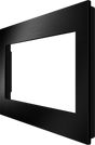 Crestron HZ2-FP-G3-B-BR-BLK – Horizon 2 3-Gang Faceplate, Brushed Black, Black Trim Crestron