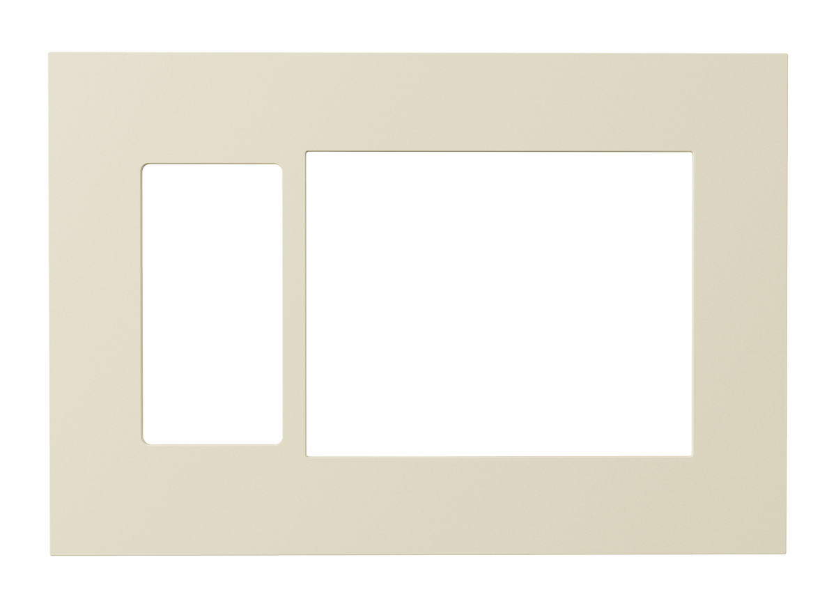 Crestron HZ2-FP-G3-D1-A – Horizon 2 Faceplate, 3-Gang, 1-Decorator, Almond Lighting Controls Crestron