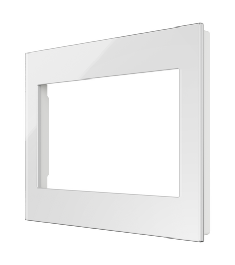 Crestron HZ2-FP-G3-GLASS-W – Horizon 2 3-Gang Faceplate, Glass White Accessories Crestron