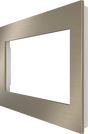 Crestron HZ2-FP-G3-W-BR-BRASS – Horizon 2 Faceplate, 3-Gang, Brushed Brass Crestron