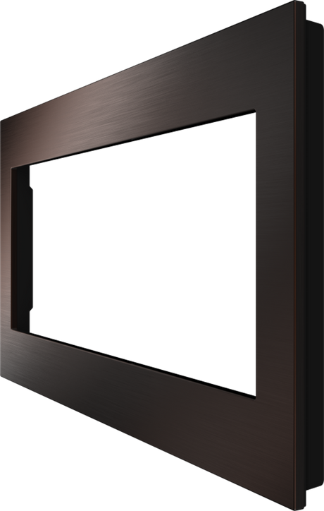 Crestron HZ2-FP-G4-B-DRK-BRZ – Horizon 2 Faceplate, 4-Gang, Dark Bronze with Black Rear Lighting Controls Crestron