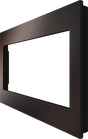 Crestron HZ2-FP-G4-B-DRK-BRZ – Horizon 2 Faceplate, 4-Gang, Dark Bronze with Black Rear Lighting Controls Crestron