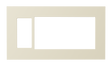 Crestron HZ2-FP-G4-B-DRK-NKL – Horizon 2 Faceplate, 4-Gang, Dark Nickel with Black Rear Lighting Controls Crestron