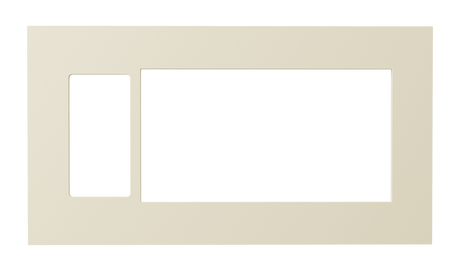 Crestron HZ2-FP-G4-B-DRK-NKL – Horizon 2 Faceplate, 4-Gang, Dark Nickel with Black Rear Lighting Controls Crestron