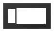 Crestron HZ2-FP-G4-D1-B – Horizon 2 Faceplate, 4-Gang, 1-Decorator, Black Lighting Controls Crestron