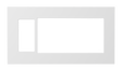 Crestron HZ2-FP-G4-D1-A – Horizon 2 Faceplate, 4-Gang, 1-Decorator, Almond Lighting Controls Crestron