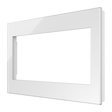 Crestron HZ2-FP-G4-GLASS-W – Horizon 2 Faceplate, 4-Gang, White Glass Lighting Controls Crestron