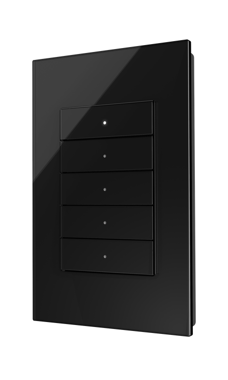 Crestron HZ2-KPCN-GLASS-B – Horizon 2 Keypad with Cresnet Communications, Black Glass Lighting Controls Crestron