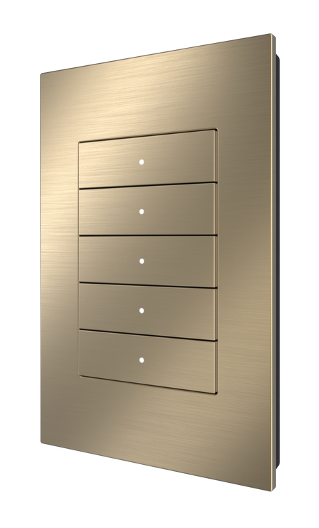 Crestron HZ2-KPEX-BR-BLK – In-Wall Keypad, Brushed Black Lighting Controls Crestron