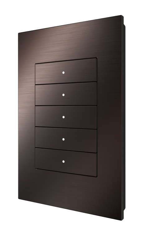 Crestron HZ2-KPEX-BR-BRASS – Horizon 2 In-Wall Keypad, infiNET EX, 120VAC, Standard Engraved, Brushed Brass Lighting Controls Crestron