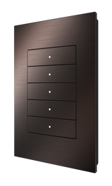 Crestron HZ2-KPEX-BR-BRASS – Horizon 2 In-Wall Keypad, infiNET EX, Brushed Brass, Engraved Crestron