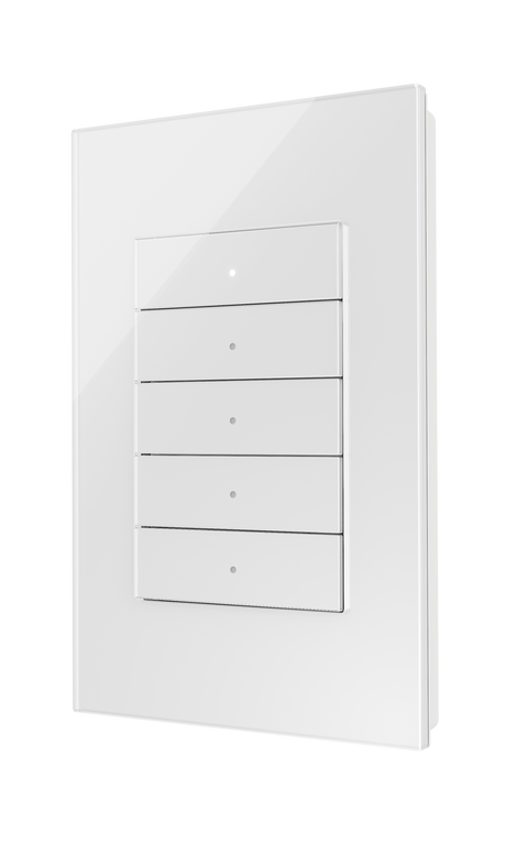 Crestron HZ2-KPEX-GLASS-B – Horizon 2 In-Wall Keypad, infiNET EX Wireless, 120 VAC, Black Glass Lighting Controls Crestron