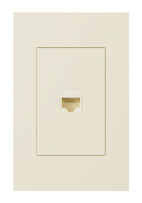 Crestron HZ2A-KEY1-A – Horizon 2 Keystone Plate, 1-Position, Almond Lighting Controls Crestron