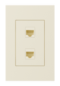 Crestron HZ2A-KEY2-A – Horizon 2 Keystone Plate, 2 Position, Almond Crestron