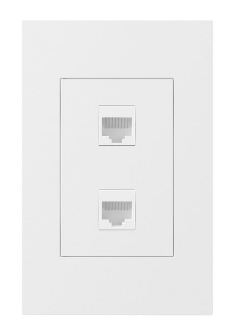 Crestron HZ2A-KEY2-W – Horizon 2 Keystone Plate, 2-Position, White Lighting Controls Crestron
