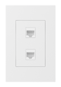 Crestron HZ2A-KEY2-W – Horizon 2 Keystone Plate, 2-Position, White Crestron