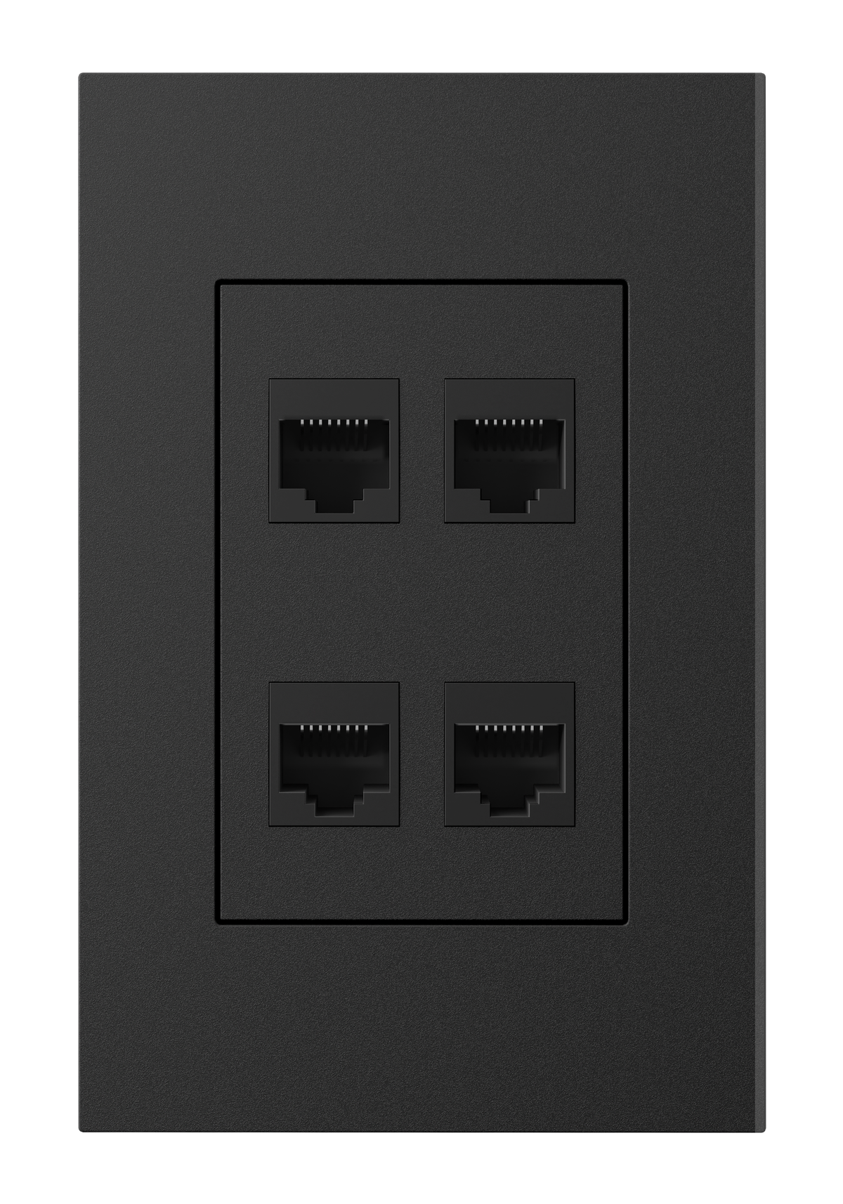 Crestron HZ2A-KEY4-B – Horizon 2 4-Position Keystone Plate, Black Crestron