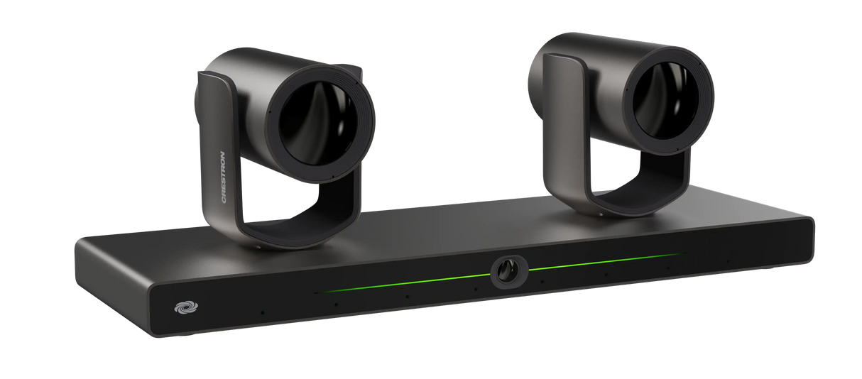 Crestron IV-CAM-I12D-B Crestron 1 Beyond i12D Intelligent 4K Dual Camera Speaker Tracking Solution, 12x Optical Zoom, Moon Gray Video Conferencing Crestron