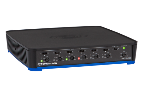 Crestron MMX-6-USB – 6-Channel USB Microphone Mixer AV Control Systems Crestron