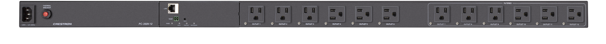 Crestron PC-350V-12 – 12-Outlet Vertical Networked Power Controller and Conditioner with Surge Protection Crestron