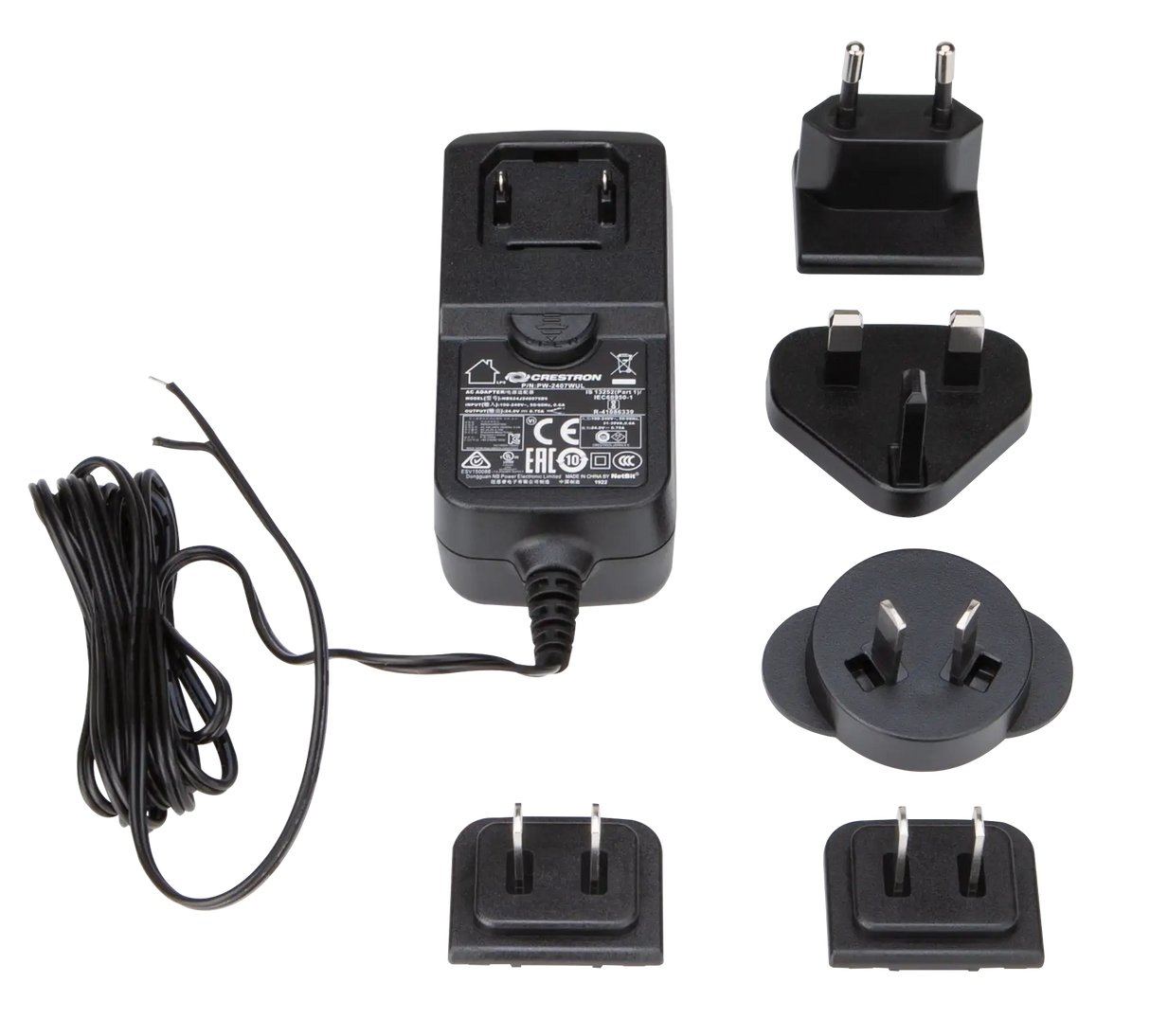 Crestron PW-2407WUL Wall Mount Power Pack, 24 VDC, 0.75 A, Flying Leads, Universal