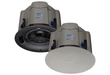 Crestron SAROS SMT8T-AW-W-T – Saros 8 in. 2-Way All Weather Surface Mount Speaker, White Textured, Single Crestron