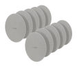 Crestron Saros DM NAX IC4 Speaker Grilles, White, 10-Pack Speaker Accessories Crestron
