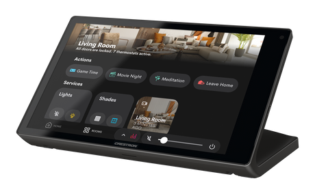 Crestron TS-880R-B – 8.1 in. Tabletop Touch Screen for Crestron Home OS, Black Crestron