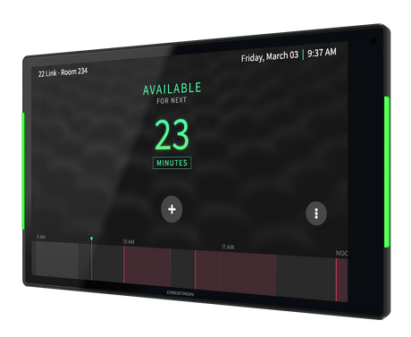 Crestron TSS-1080-B – 10.1 in. Room Scheduling Touch Screen, Black Room Reservation Crestron